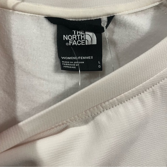 NWT North Face Sz Large Tekware Long Sleeve Crew Neck Sweatshirt Gardenia White - Picture 3 of 7